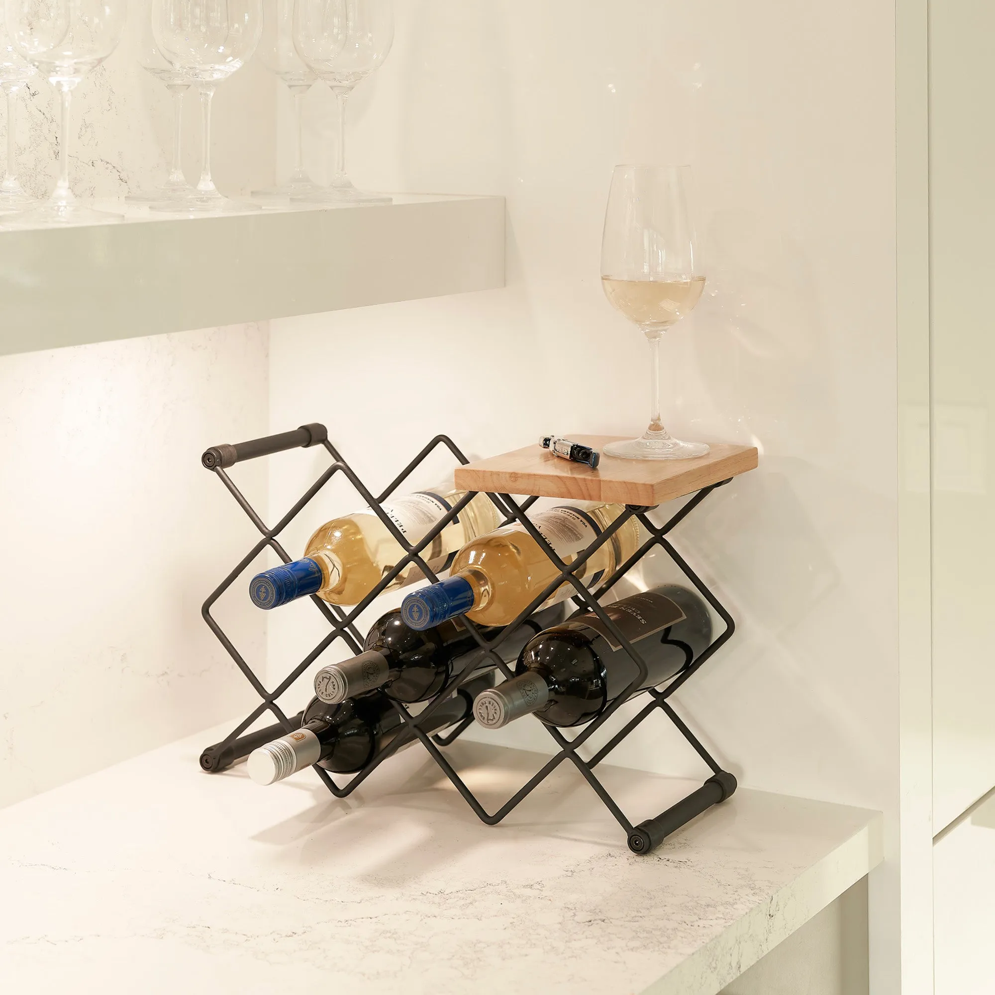 10 Bottle Table Top Wine Rack