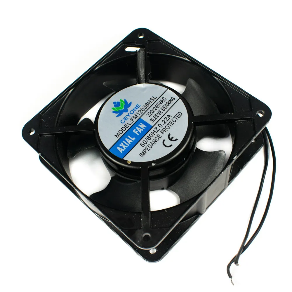 120x120x38mm AC 220V Cooling Fan (Black)