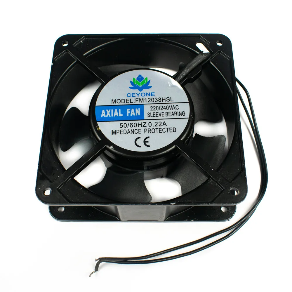 120x120x38mm AC 220V Cooling Fan (Black)