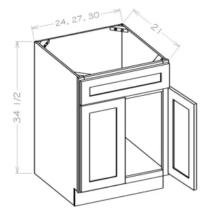 30" Wide Vanity Sink Base with False Drawer- Ultimate