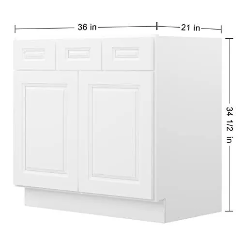 36'' Bathroom Vanity Sink Base Cabinets S-VSD36