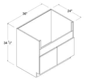 36" Farm Sink Base Cabinet - Modern Lite