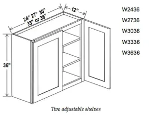 36" High Double Door Wall Cabinet - Ultimate