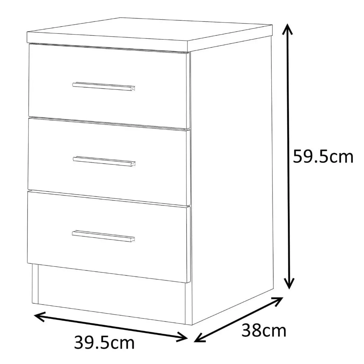 4 Pcs Reflect XL 2 Sliding Door Wardrobe Set - Grey & Matt White