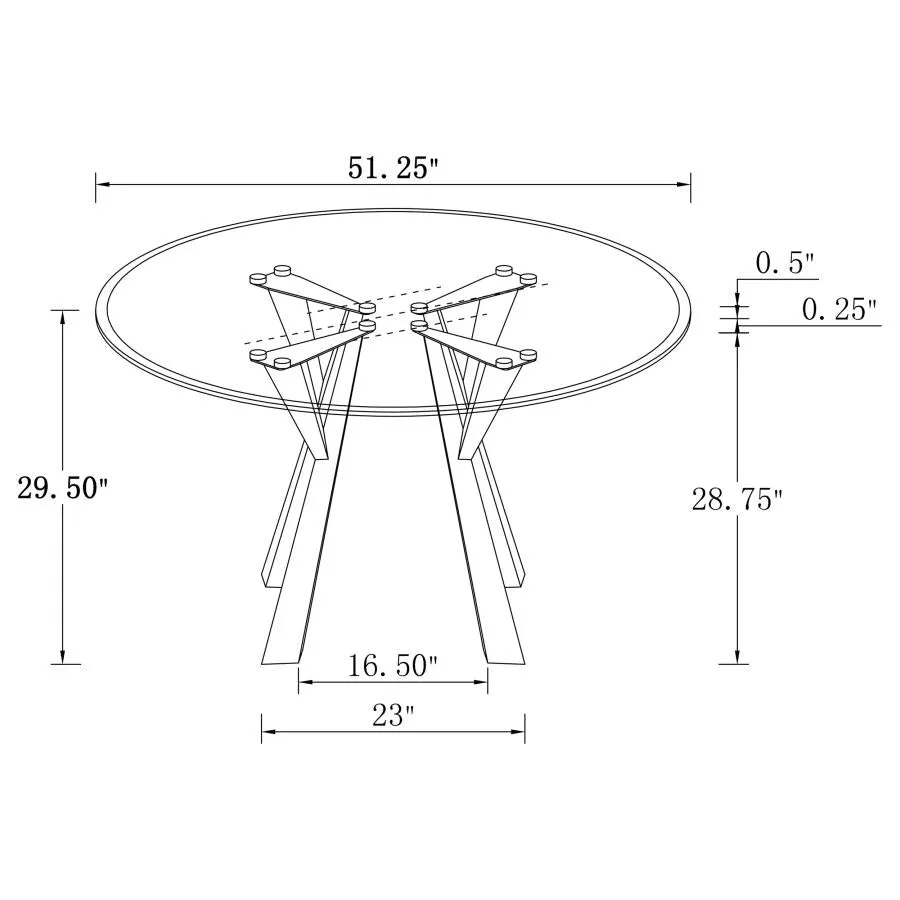 51" Irondale Round Dining Table