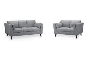 Aida Sofa - Grey 3 2 Set - 206 x 150 CM