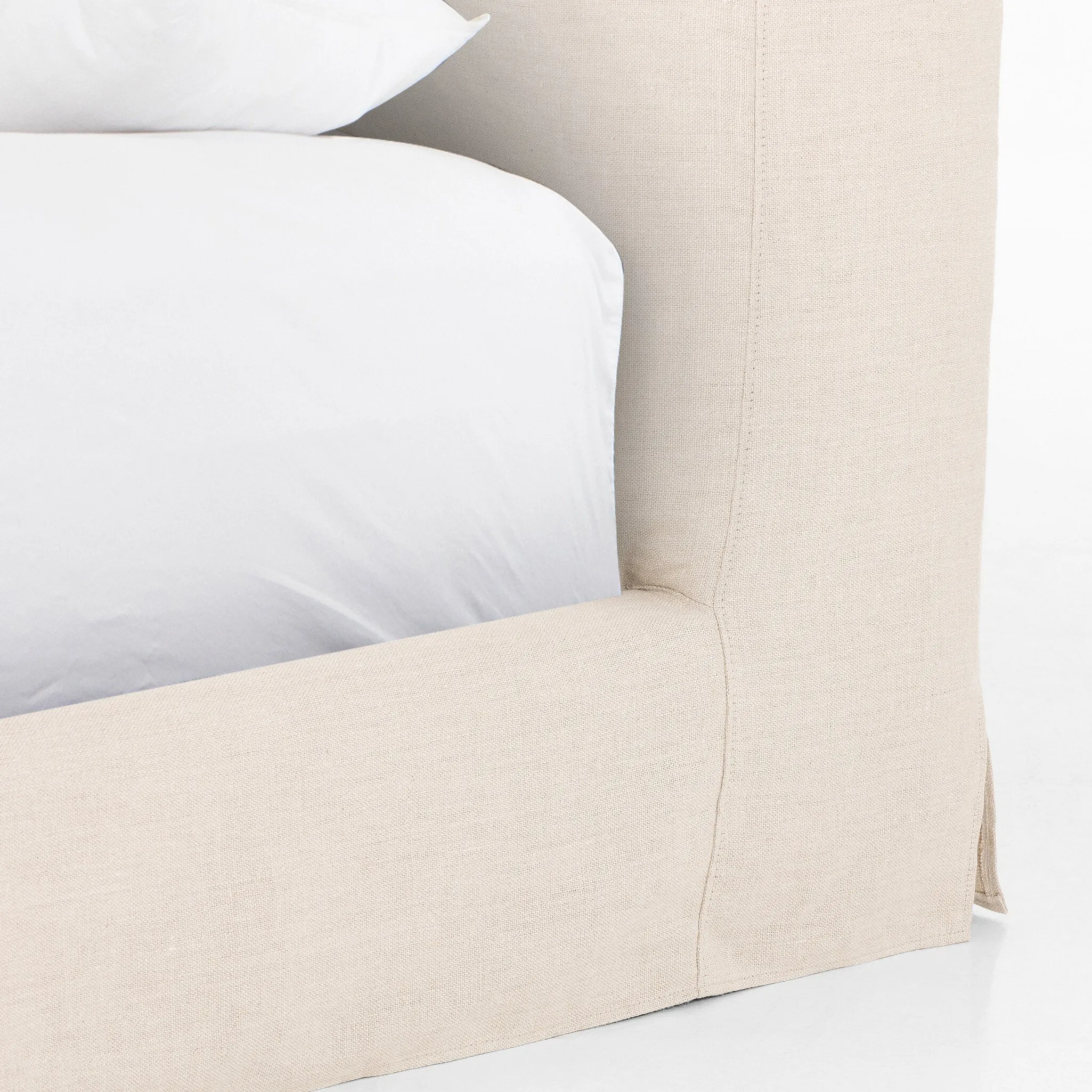 Aidan Slipcover Bed - Natural