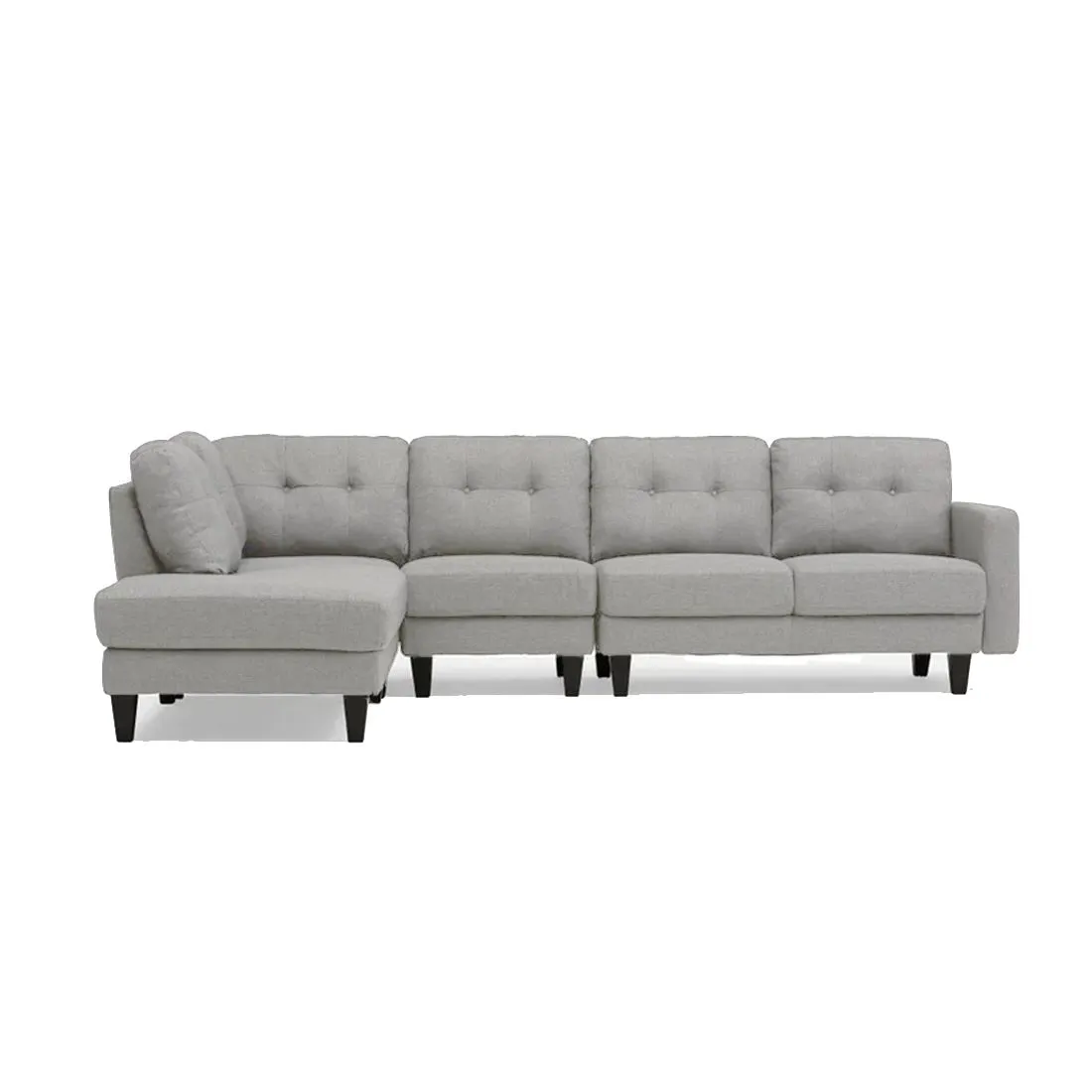 Alfredo 5 Seater Fabric L Shape Sofa