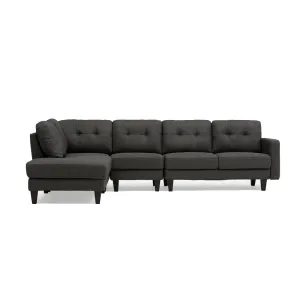 Alfredo 5 Seater Fabric L Shape Sofa