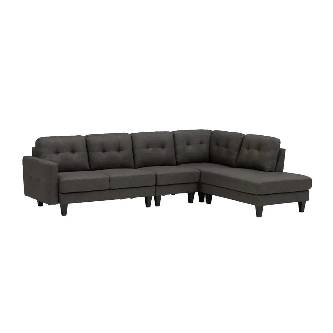 Alfredo 5 Seater Fabric L Shape Sofa