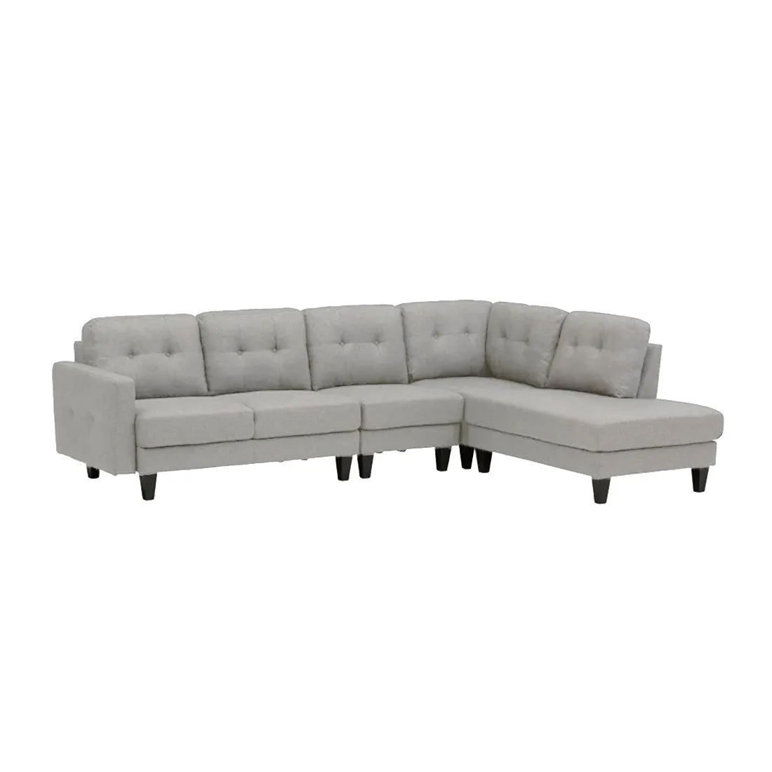 Alfredo 5 Seater Fabric L Shape Sofa