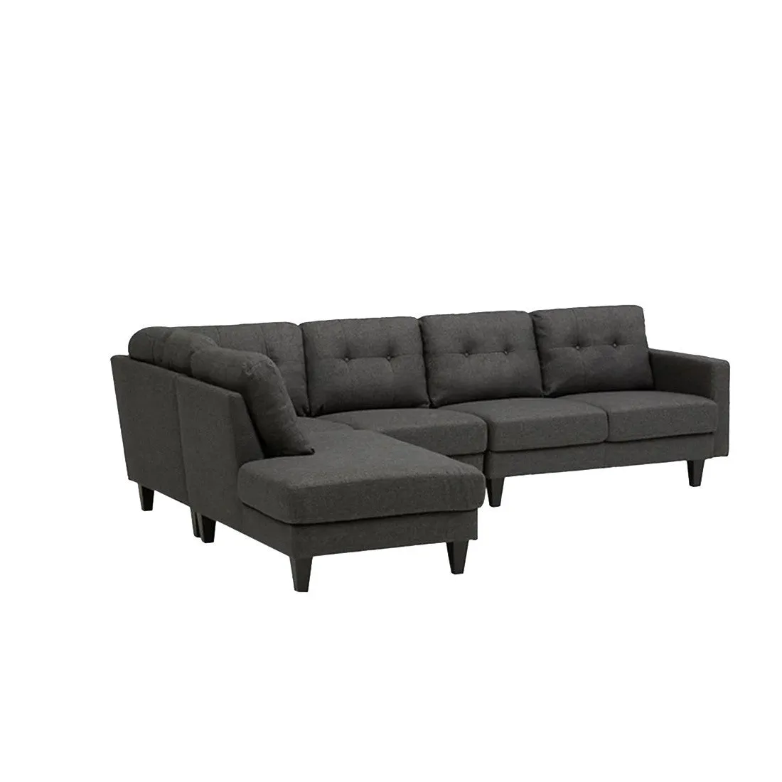 Alfredo 5 Seater Fabric L Shape Sofa