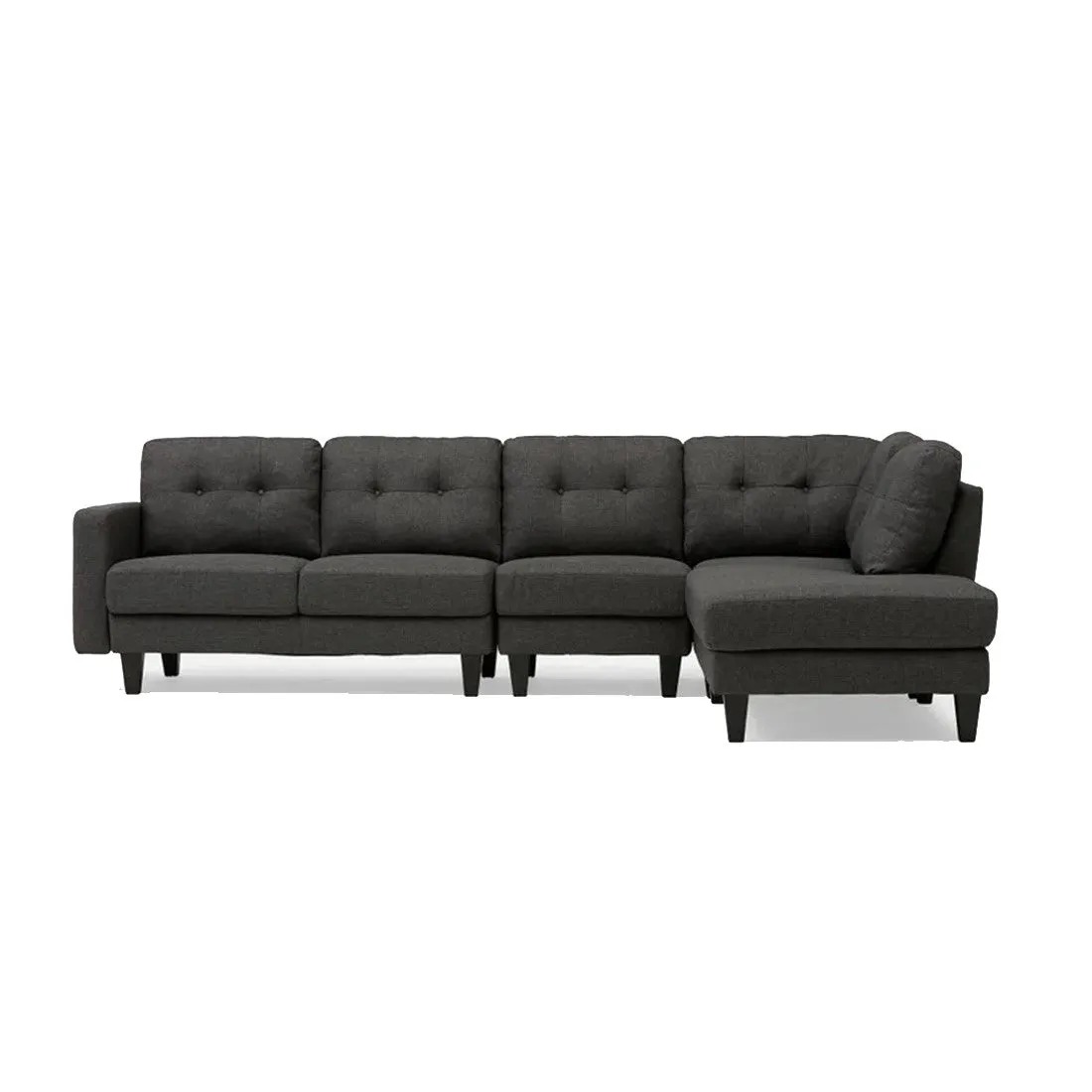 Alfredo 5 Seater Fabric L Shape Sofa