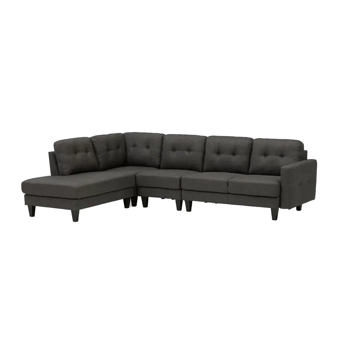 Alfredo 5 Seater Fabric L Shape Sofa