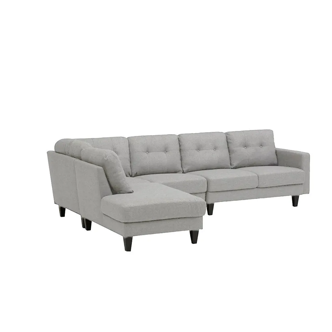 Alfredo 5 Seater Fabric L Shape Sofa