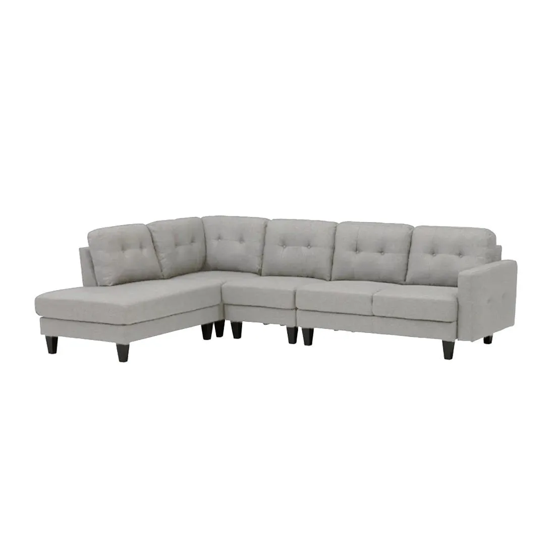 Alfredo 5 Seater Fabric L Shape Sofa