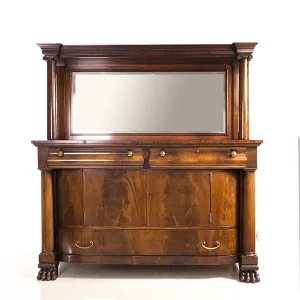 Antique Empire Style Beast-Footed Sideboard