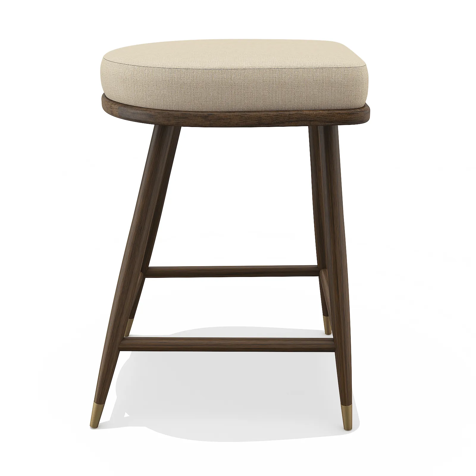 Ariane Walnut Wood Counter Stool