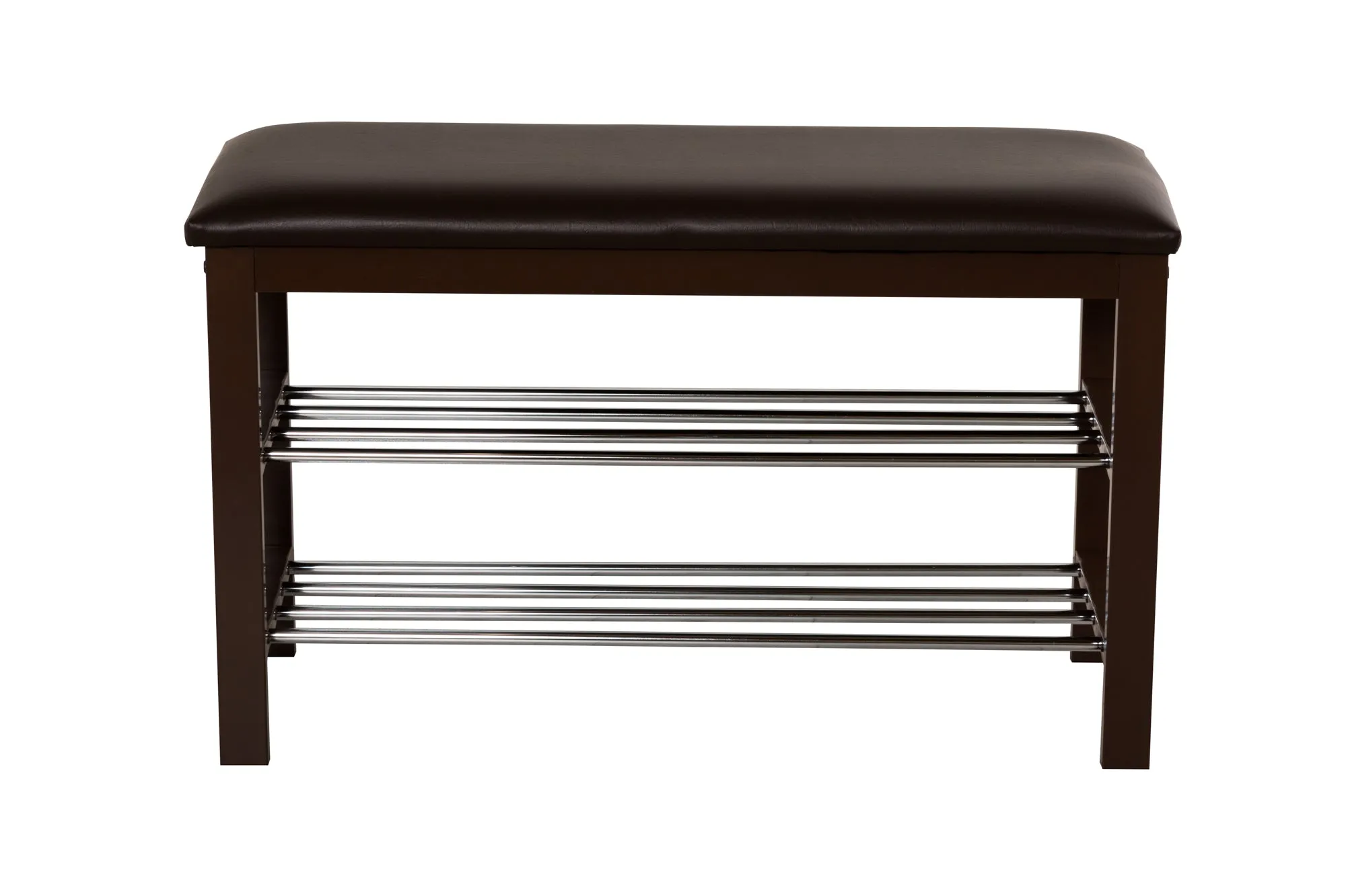 Aspect 3-Tier Shoe Rack & Bench-Brown