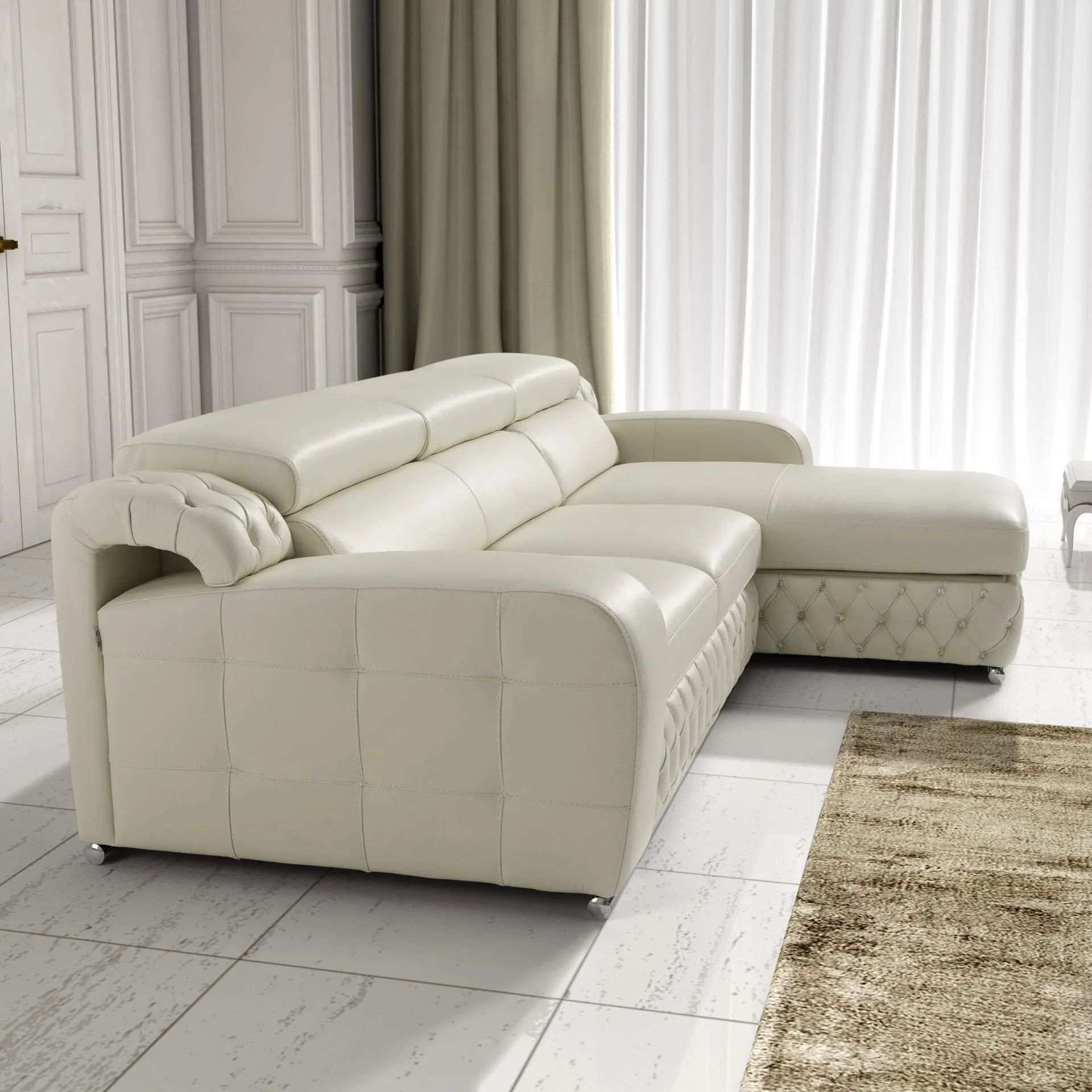 ASTER Full Leather Sliding Sectional - NT Concepts Italia