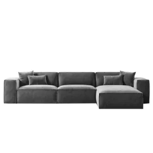 Aureus Sectional Velvet Sofa