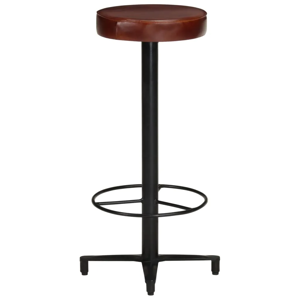 Bar Stools 2 pcs 76 cm Real Leather