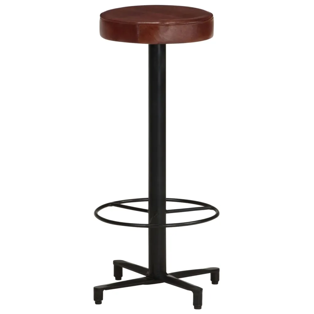 Bar Stools 2 pcs 76 cm Real Leather