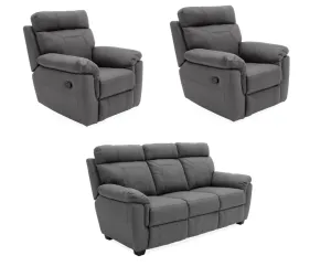 Baxter 3 1 1 Sofa Set in Grey by Vida Living