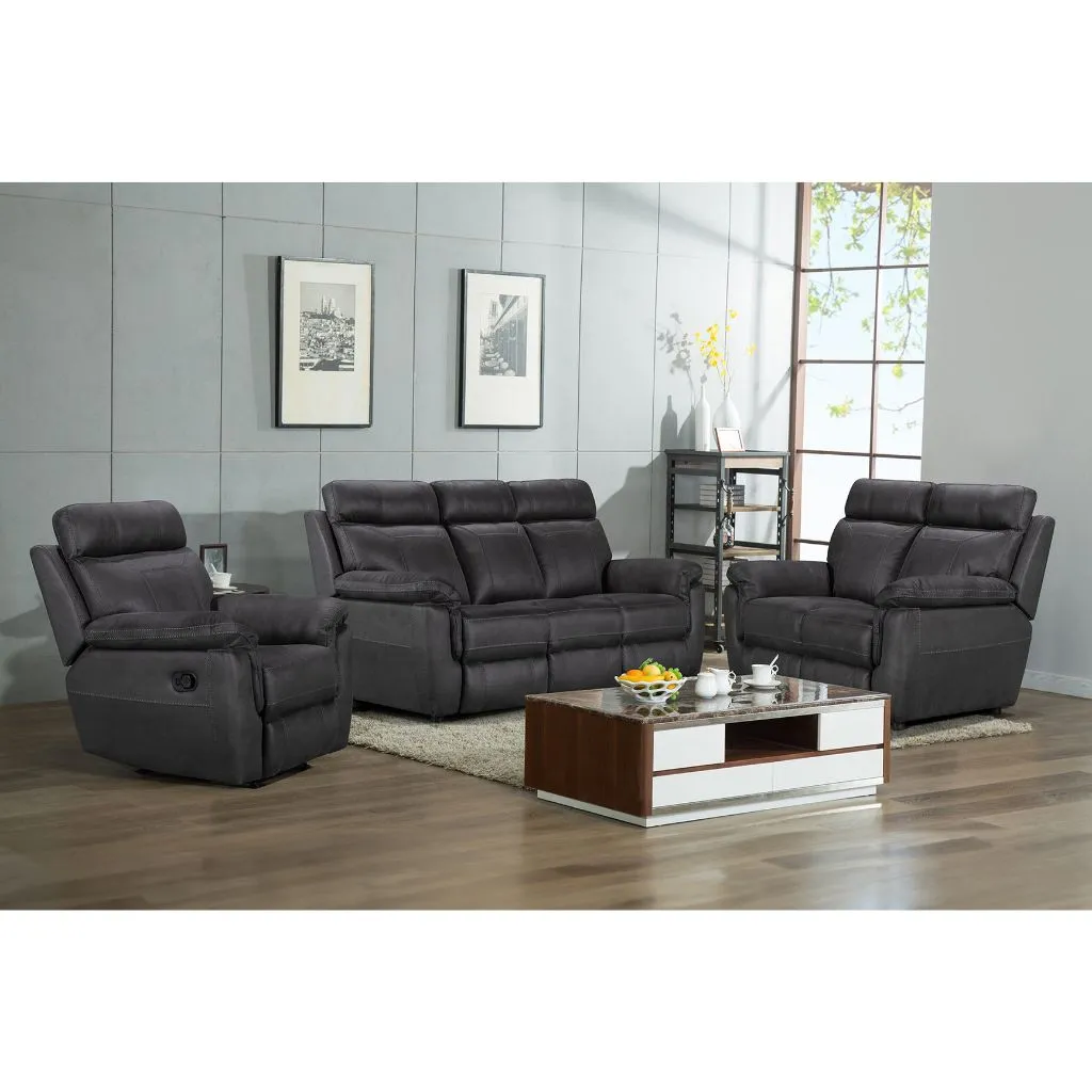 Baxter 3 2 1 Sofa Set in Azul by Vida Living