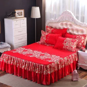 Bedding set skirt bed cover