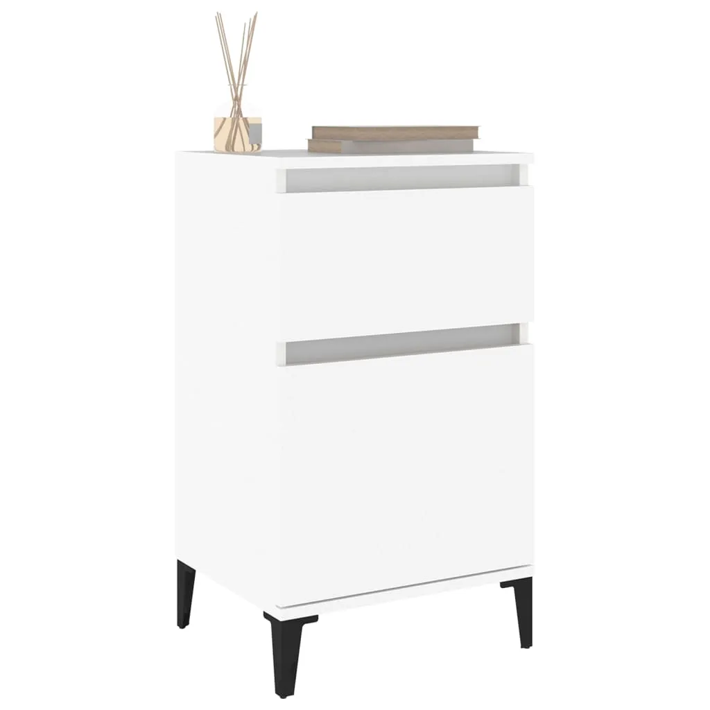 Bedside Cabinets 2 pcs White 40x35x70 cm