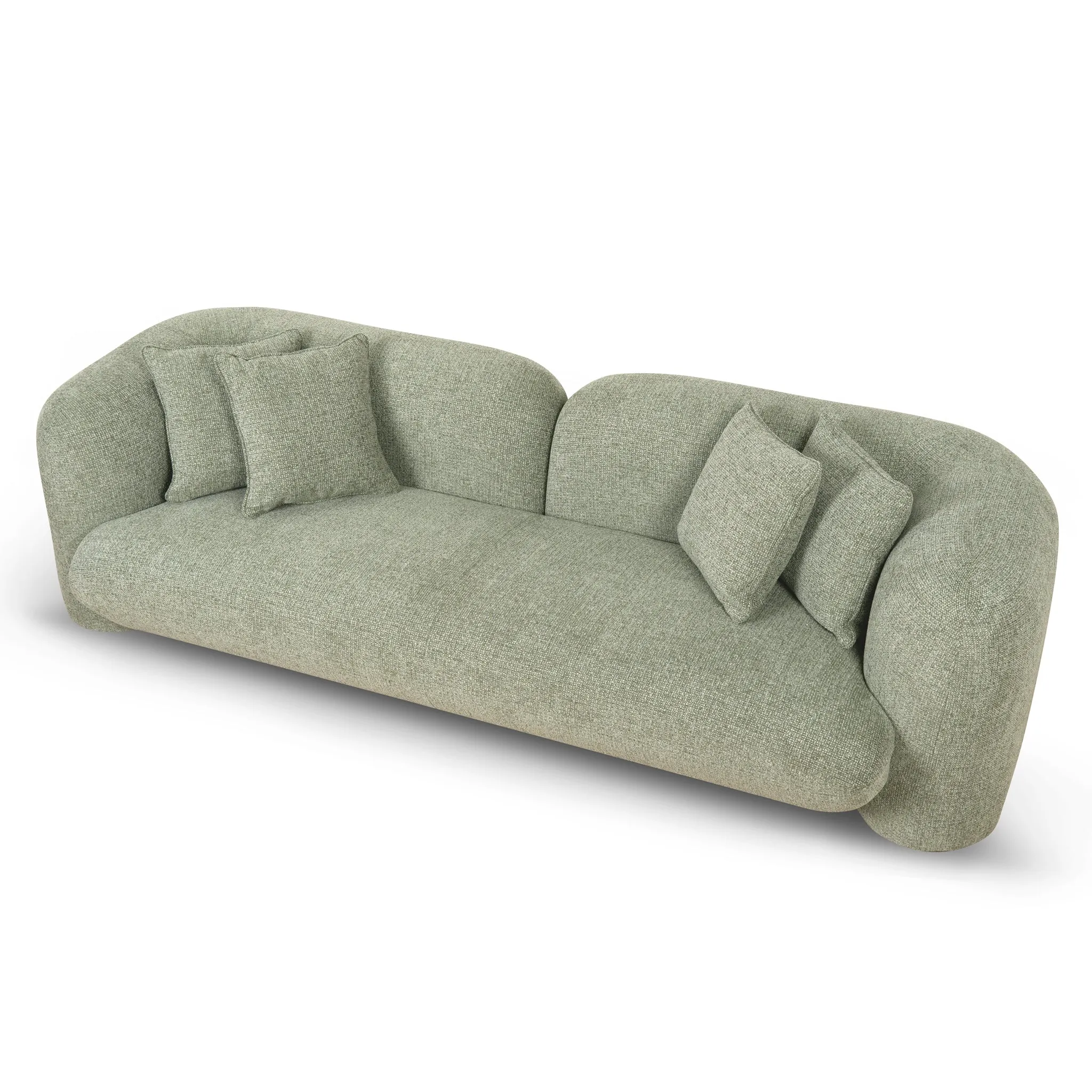 Berg 3 Seater Sofa - Coral Light Green