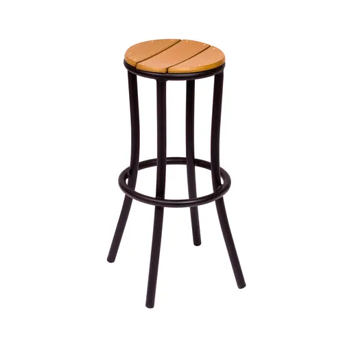 BFM Seating PH6074STKBL Bar Stool