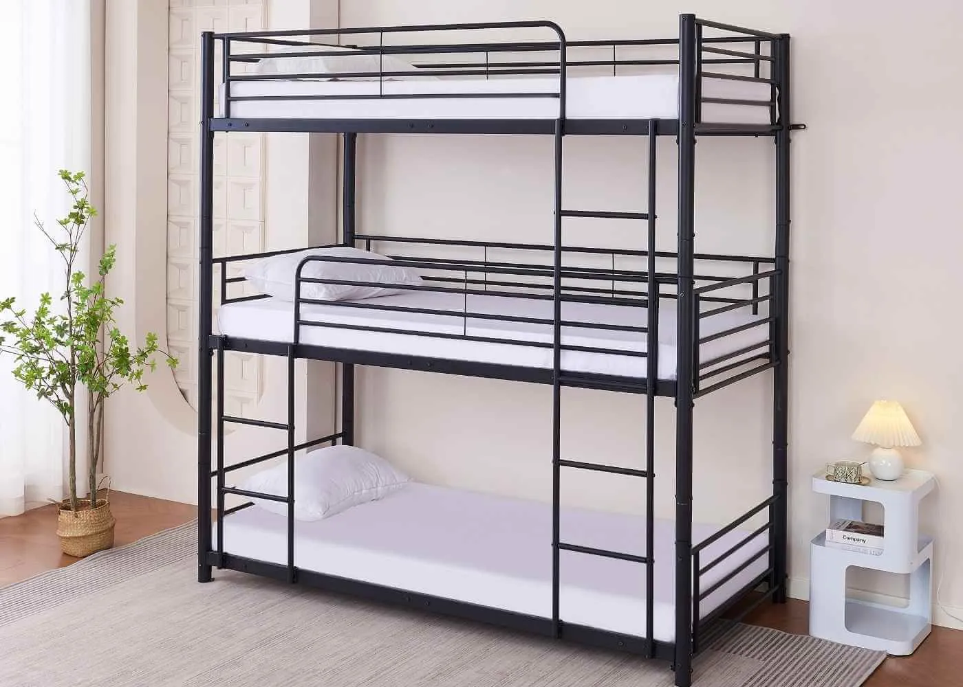 Bircham 3 Tier Bunk Bed with Mattresses Bundle