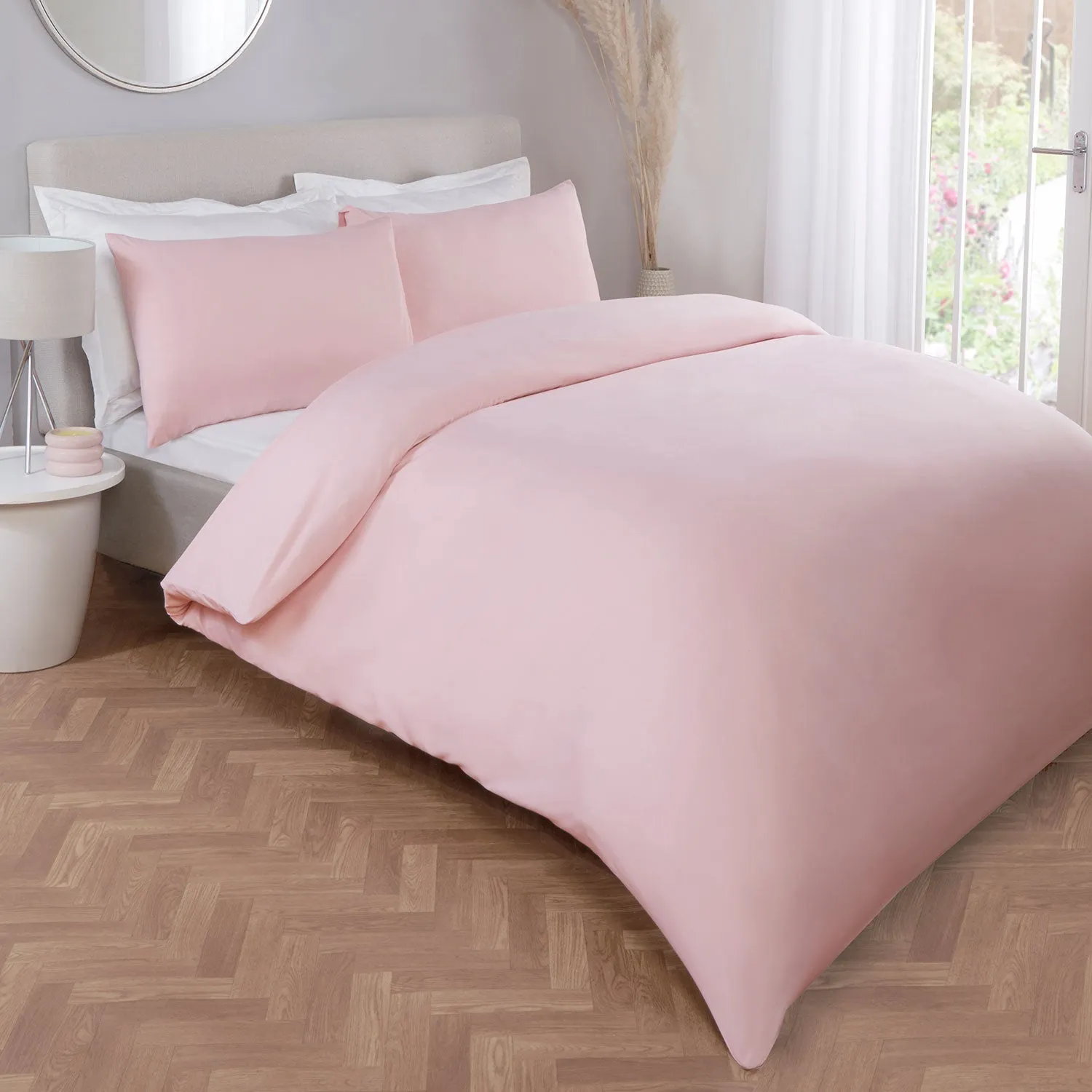 Blush Pink Super Soft Easycare Duvet Set