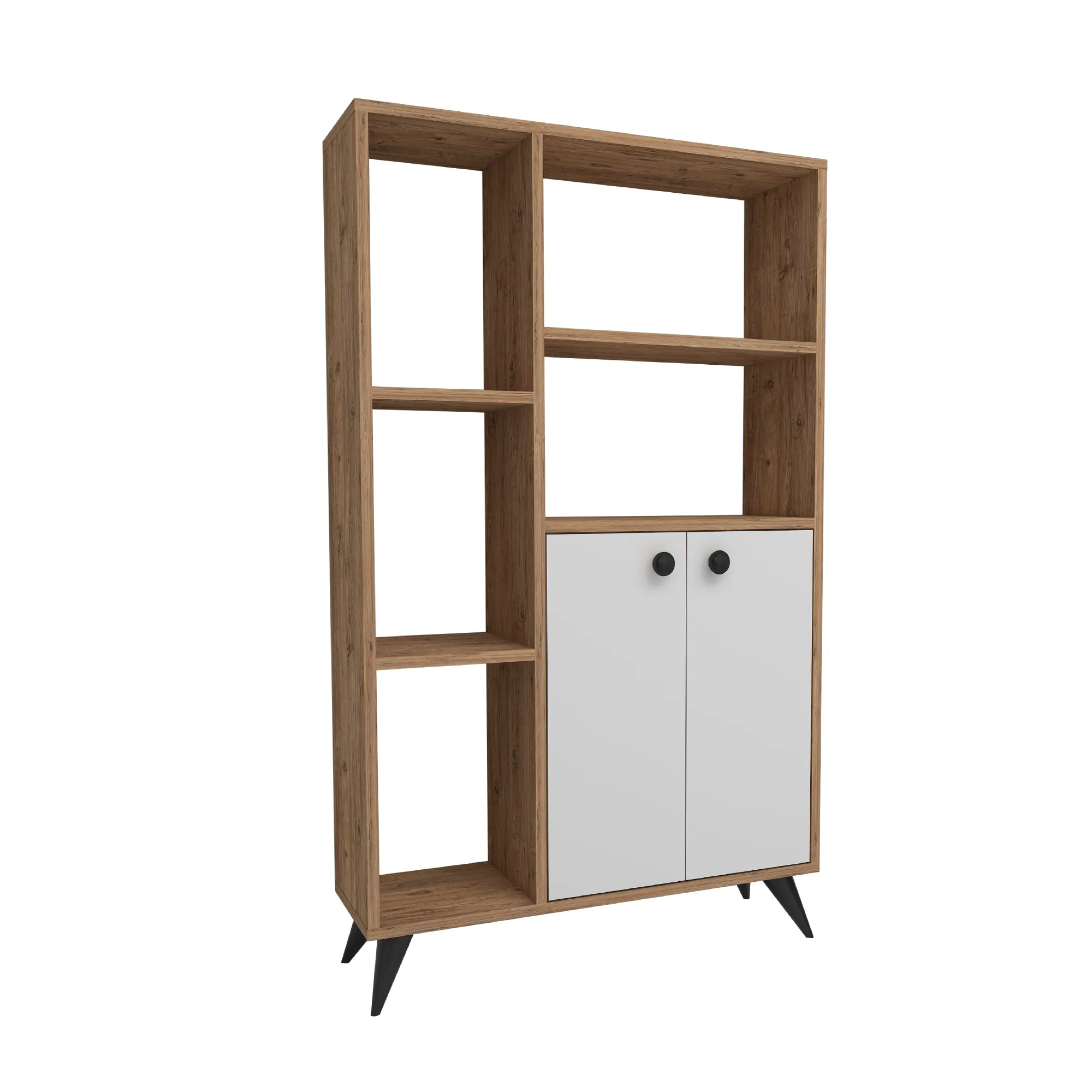 Bookcase with Cabinets and Shelves Melantha