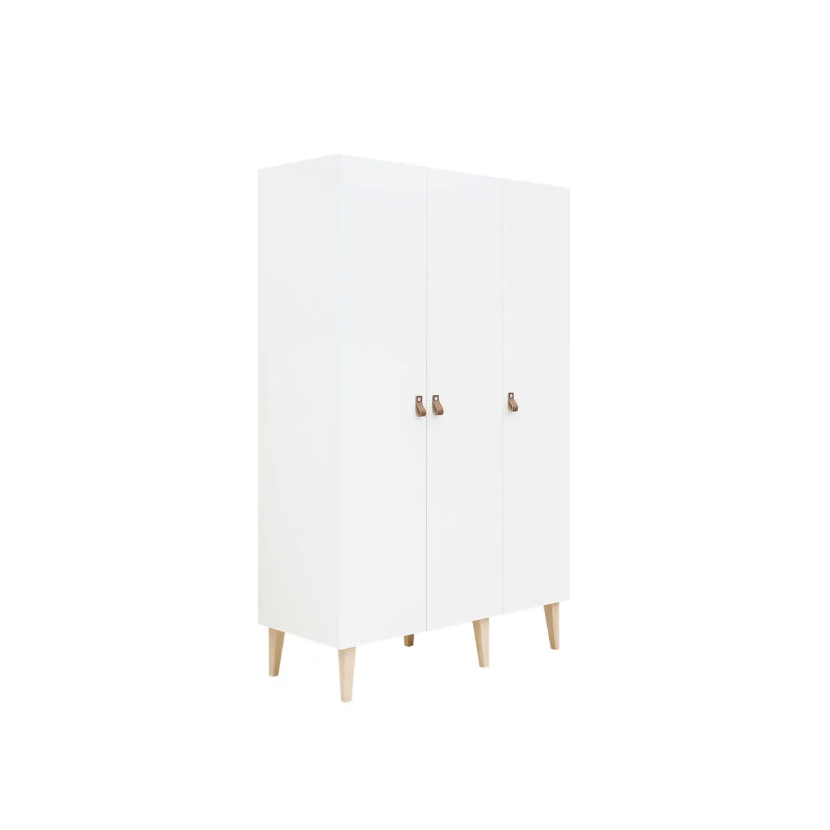 Bopita 3-Door Wardrobe Indy White/Natural