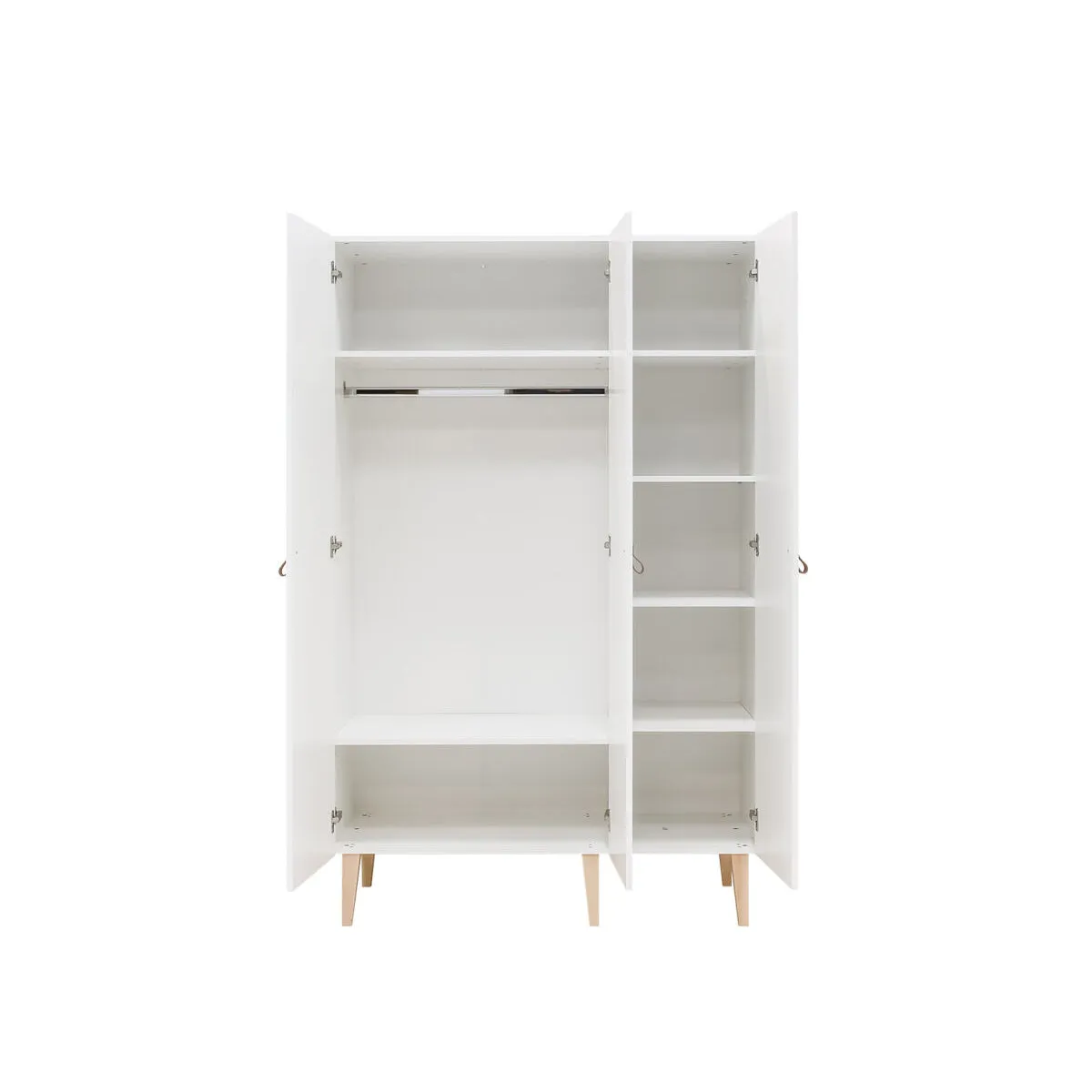 Bopita 3-Door Wardrobe Indy White/Natural