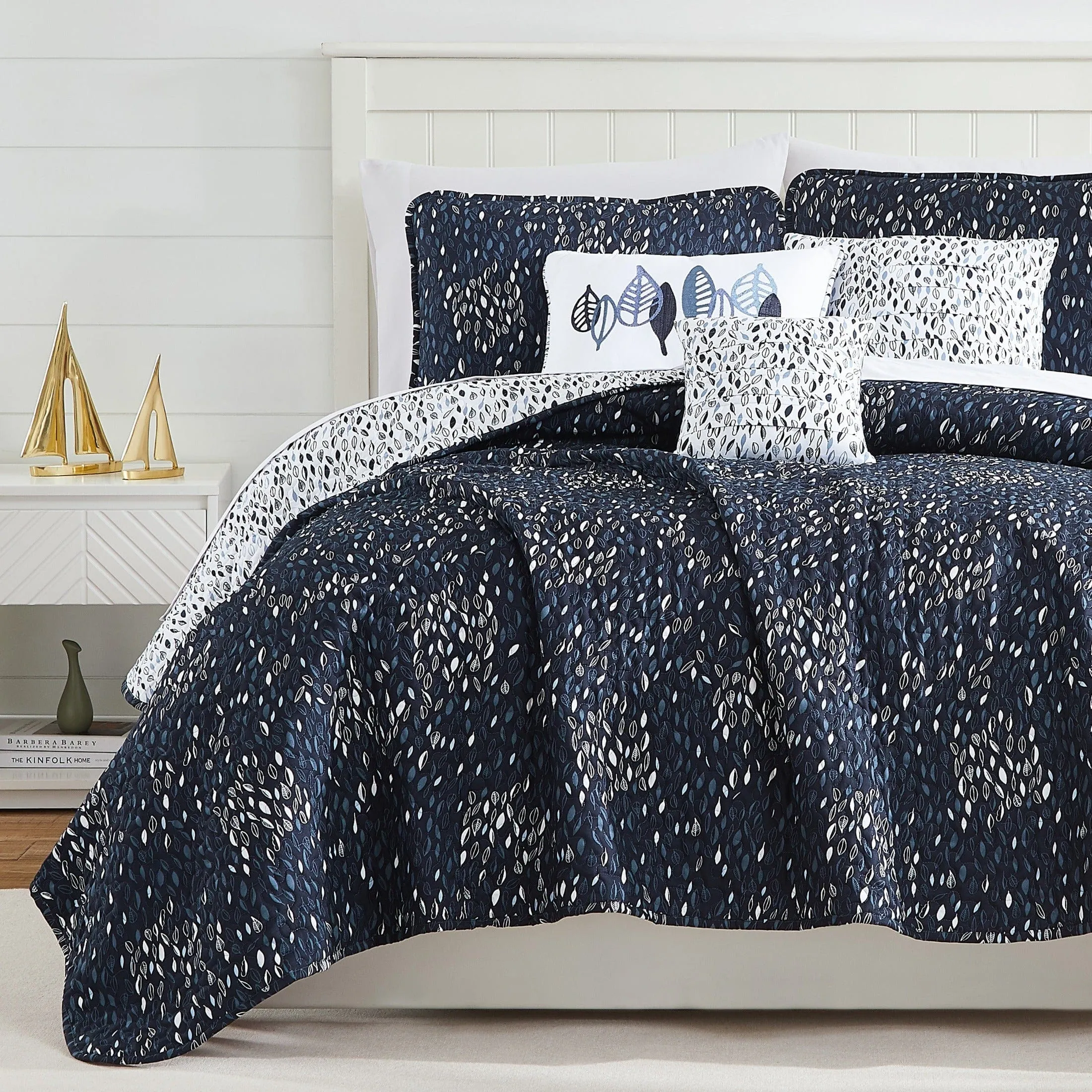 Botanical Leaves 6-Piece Quilt Bedding Set