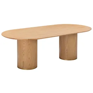 Brandy Oval Dining Table, Natural Ash