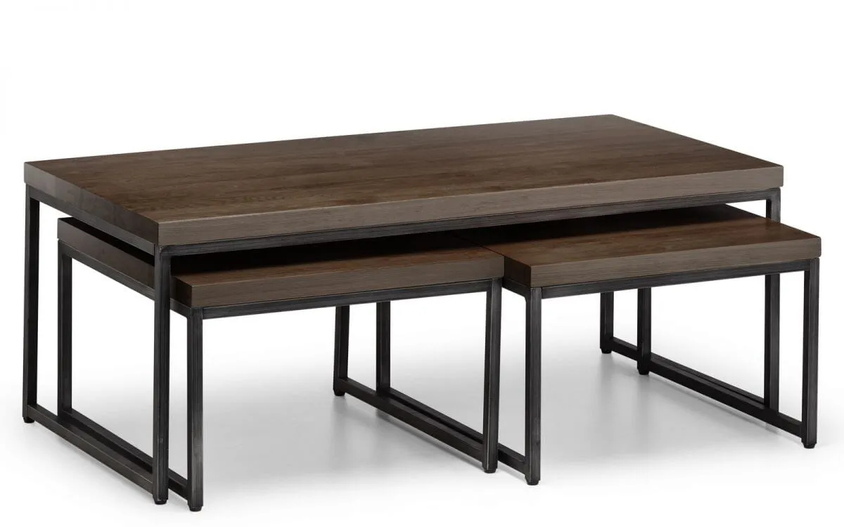 Brooklyn Nesting Coffee Tables - Dark Oak