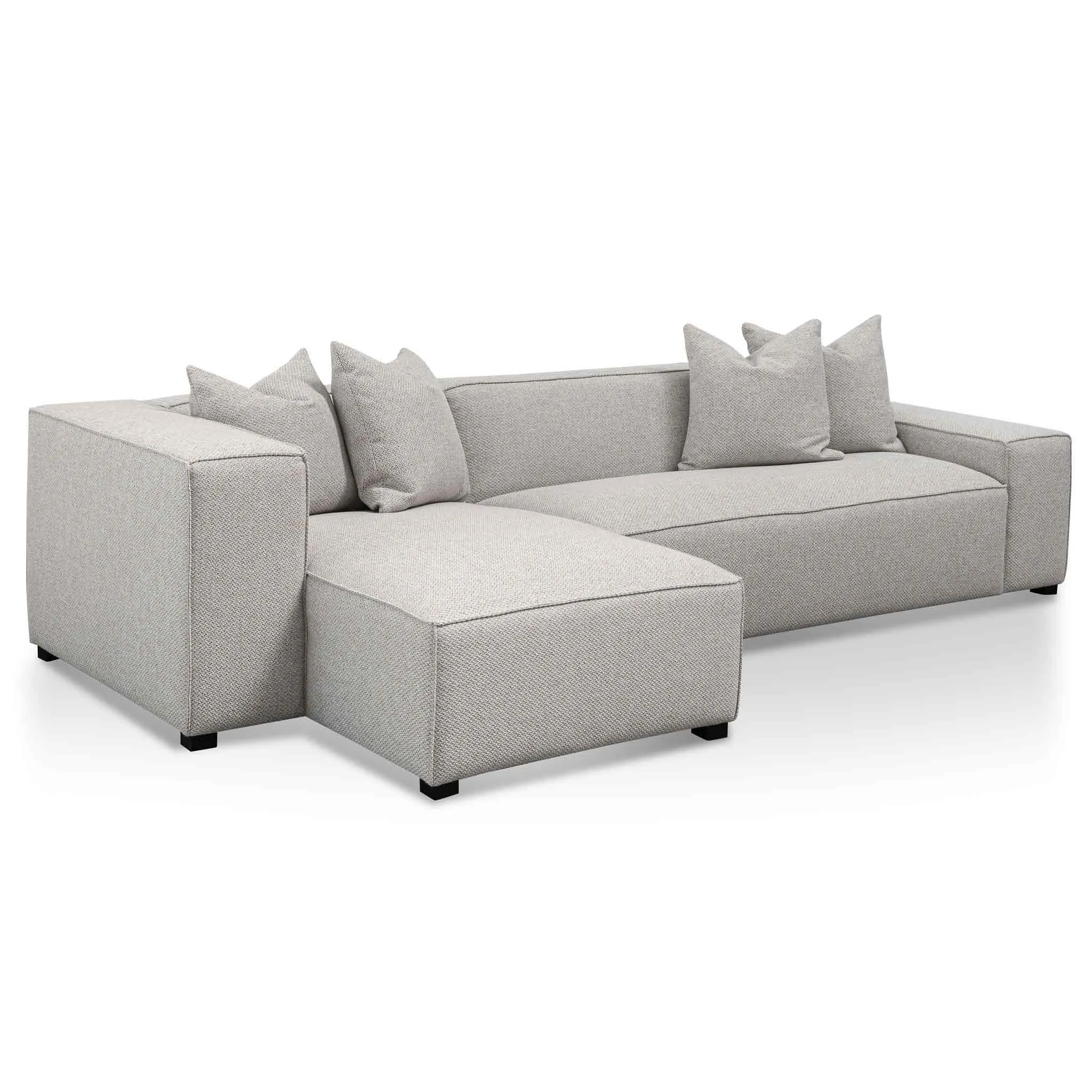 Casey 3 Seater Left Chaise Sofa - Sterling Sand