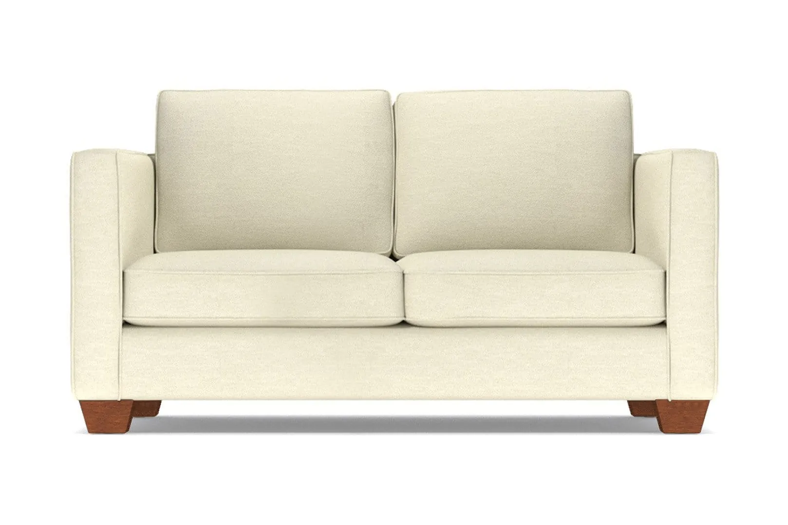 Catalina Apartment Size Sleeper Sofa Bed :: Leg Finish: Pecan / Sleeper Option: Deluxe Innerspring Mattress