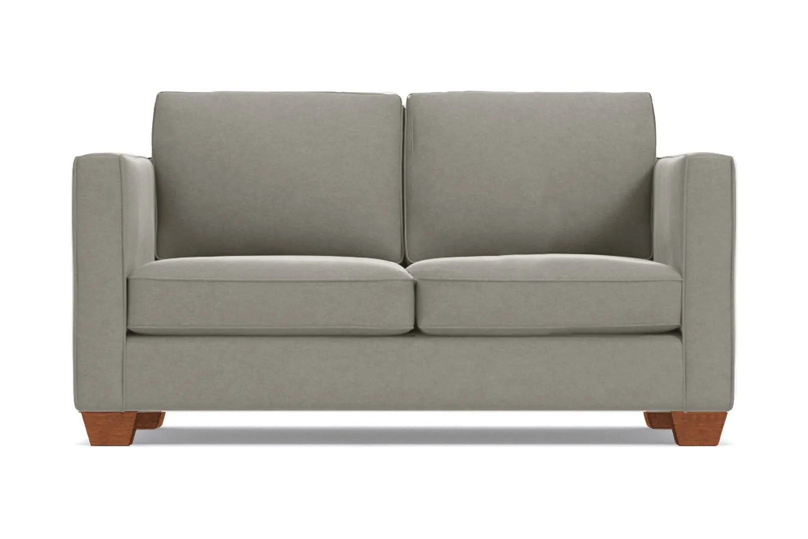 Catalina Apartment Size Sleeper Sofa Bed :: Leg Finish: Pecan / Sleeper Option: Deluxe Innerspring Mattress