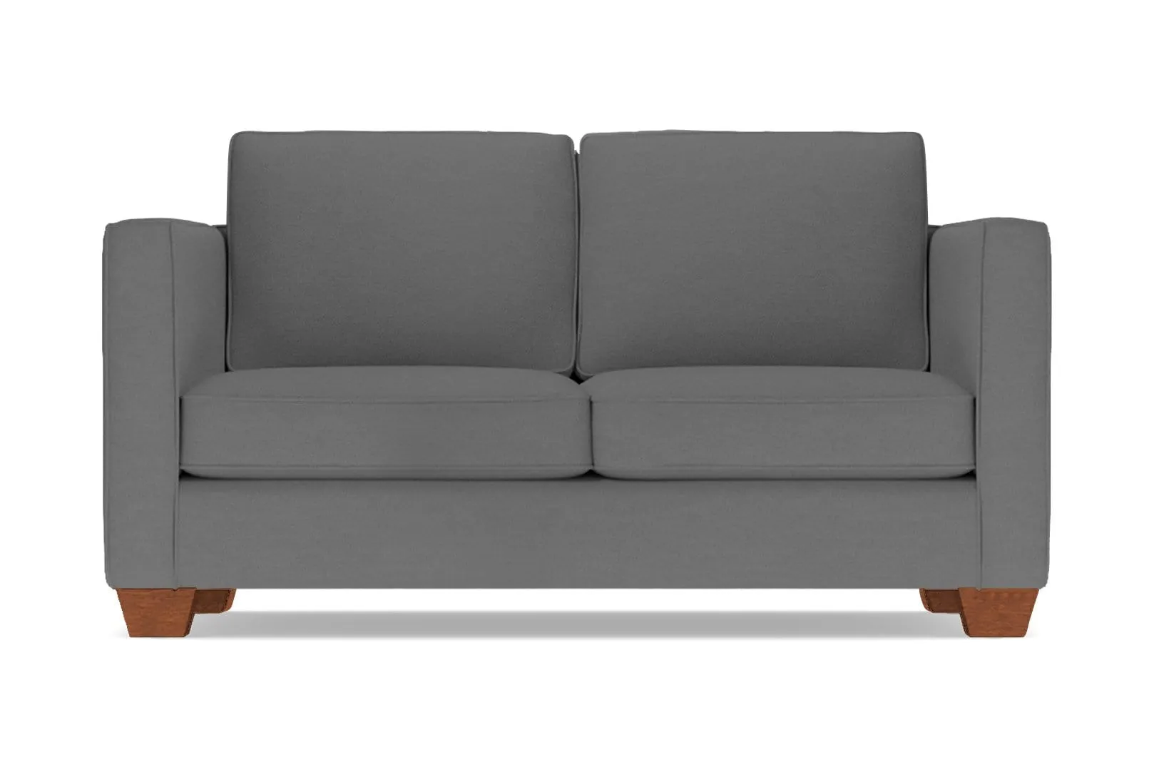 Catalina Apartment Size Sleeper Sofa Bed :: Leg Finish: Pecan / Sleeper Option: Deluxe Innerspring Mattress