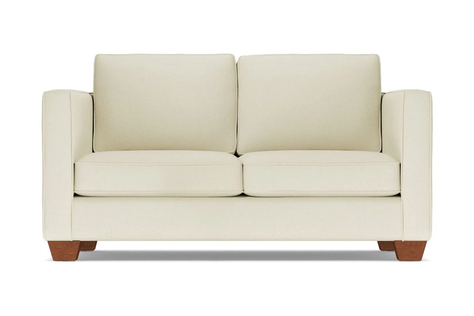 Catalina Apartment Size Sleeper Sofa Bed :: Leg Finish: Pecan / Sleeper Option: Deluxe Innerspring Mattress