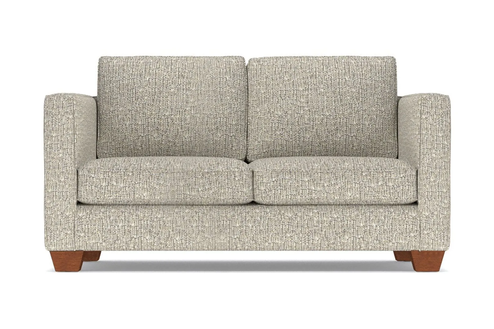 Catalina Apartment Size Sleeper Sofa Bed :: Leg Finish: Pecan / Sleeper Option: Deluxe Innerspring Mattress