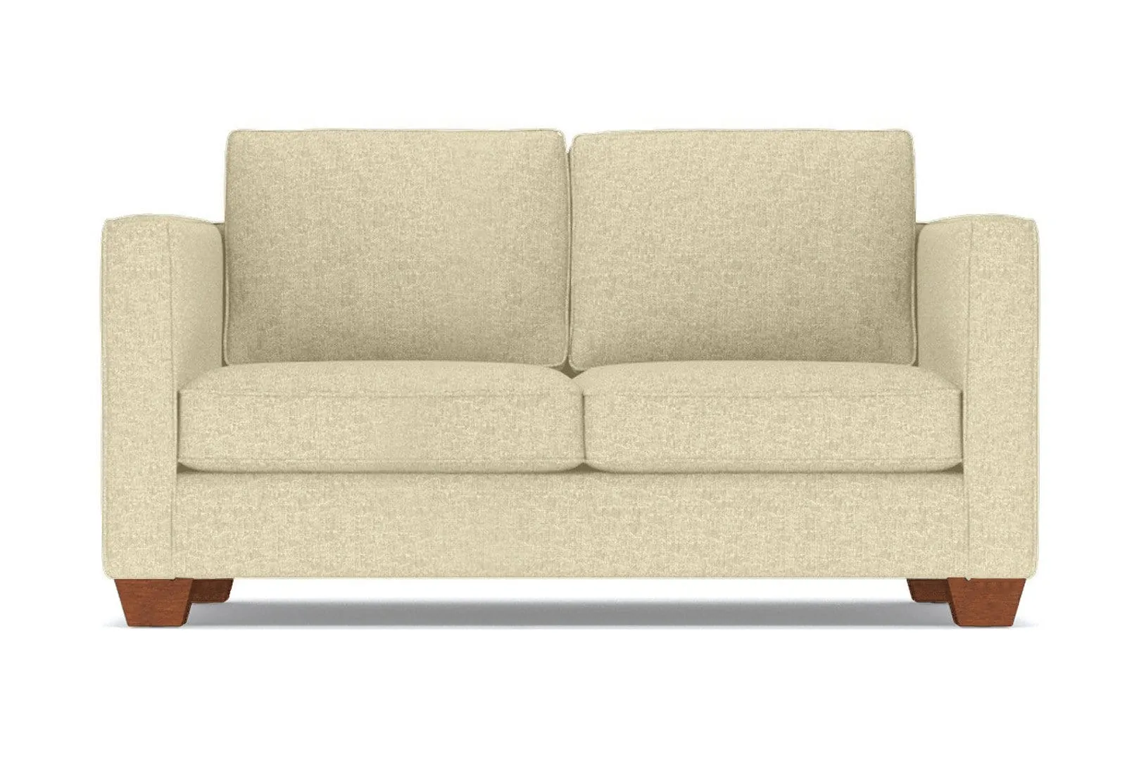 Catalina Apartment Size Sleeper Sofa Bed :: Leg Finish: Pecan / Sleeper Option: Deluxe Innerspring Mattress