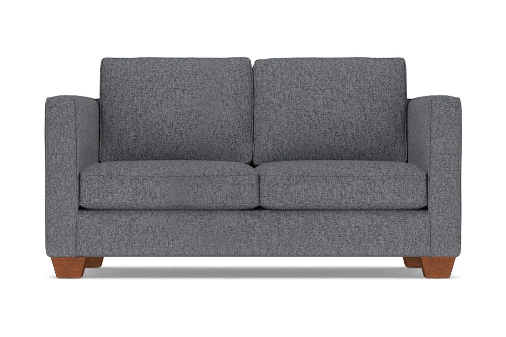 Catalina Apartment Size Sleeper Sofa Bed :: Leg Finish: Pecan / Sleeper Option: Deluxe Innerspring Mattress