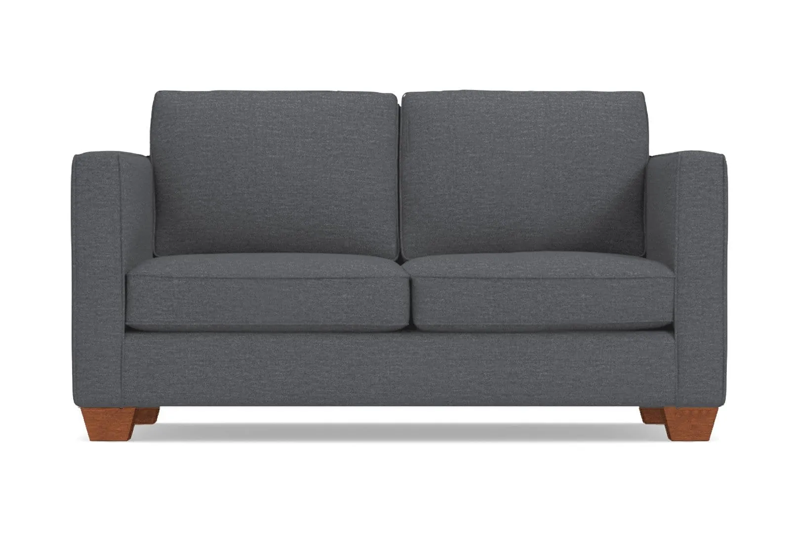 Catalina Apartment Size Sleeper Sofa Bed :: Leg Finish: Pecan / Sleeper Option: Deluxe Innerspring Mattress